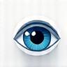 Icône d'un œil pour examens de la vue